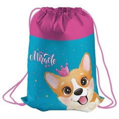 Berlingo Мешок для обуви Cute corgi MS09248, голубой/розовый