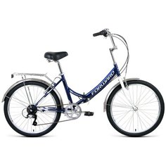 Велосипед 24" Forward Valenсia 24 2.0 20-21 г, 16/Темно-синий/Серый