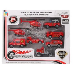 Набор машин Наша Игрушка Служба спасения, 6 машин, 2 вертолета, коробка (G0388E)