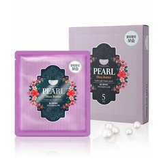 Koelf Маска для лица гидрогелевая с маслом ши и жемчужной пудрой PEARL&SHEA BUTTER, 5 шт