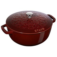 Кокот Лилия (4.9 л), 26 см, гранатовый, Staub