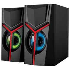 Акустическая система 2,0 Qumo Tron AS007,10ВТ, RGB подсветка USB+3.5 jack, объемное звучание