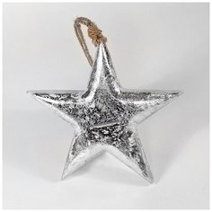 Фигурка декоративная EnjoyMe Snow Star, подвесная, 23х23х3 см