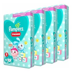 Pampers трусики Pants Малышарики 3 (6-11 кг) 62 шт, 4 упаковки