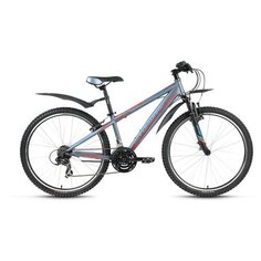 Велосипед горный хардтейл FORWARD FLASH 26 1.2 26" 15" синий/ярко-зеленый