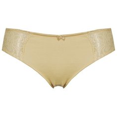 Alla Buone Трусы слипы с кружевной полосой по бокам спереди, размер S(44), бежевый
