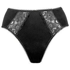 Alla Buone Трусы слипы высокой посадки, размер L(48), черный