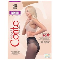 Колготки Conte Elegant Bikini, 40 den, размер 2, natural (бежевый)