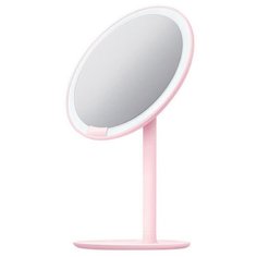 Зеркало косметическое настольное Xiaomi Amiro Lux High Color (AML004) с подсветкой розовый