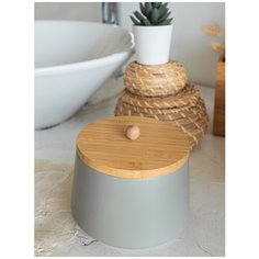 Органайзер для ватных палочек "GRAY" PROFFI HOME PH10877