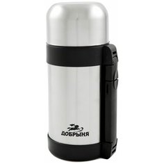 Классический термос Добрыня DO-1807, 1 л серебристый