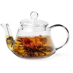 Чайник Fissman заварочный 1000 мл со стальным фильтром (стекло) (9450)