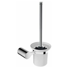 Ершик для унитаза подвесной, матовое стекло LINISI мод. DAY, настенный, арт. 85688 хром.