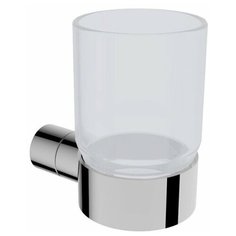 Стакан подвесной, матовое стекло LINISI мод. ALFA, настенный, арт. 87884 хром.