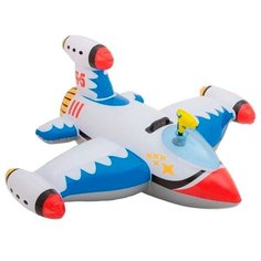 Надувной самолет с водяным пистолетом INTEX 56539 красный/голубой/желтый