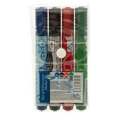 Набор из 4 перманентных маркеров c круглым наконечником Centrum