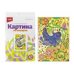 Набор для творчества LORI Картина по номерам для малышей Птичка