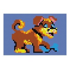 Набор для творчества Рыжий кот Алмазная мозаика СОБАЧКА, с подрамником с полным заполнением 10*15см
