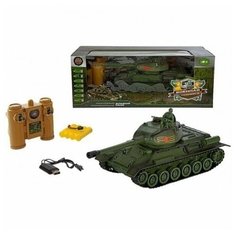 Танк р/у 1:24 T-34 (СССР), аккум. Пламенный мотор