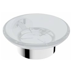 Мыльница подвесная, матовое стекло LINISI мод. SFERA, настенный, арт. 810085-A хром.