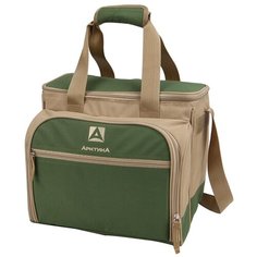 Арктика Сумка-холодильник с набором посуды, 3 персоны зеленый 13.5 л