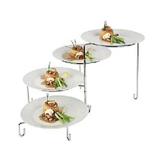 Этажерка на 4 тарелки (без тарелок) d=24см; хром, Aps, арт. 33225