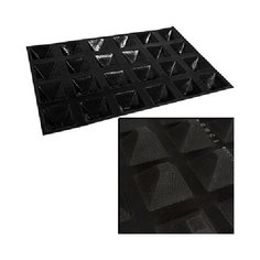 Форма кондитерская «Пирамида» 7, 1*7, 1 [24шт]; силикон, Matfer, арт. 336013