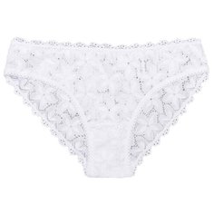 Innamore Трусы Слипы средней посадки кружевные Te, размер 2(42), bianco