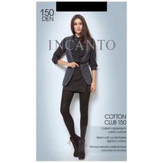 Колготки Incanto Cotton club, 150 den, размер 3-M, nero (черный)