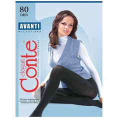 Колготки Conte Elegant Avanti, 80 den, размер 2, nero (черный)
