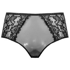 Alla Buone Трусы слипы высокой посадки, размер 2XL(52), черный (nero)