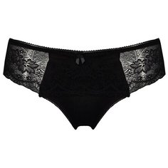 Alla Buone Трусы слипы с кружевными вставками по бокам и сзади, размер XL(50), черный