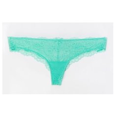 Innamore Трусы бразилиана низкой посадки кружевные basic lace, размер 4(46), бирюзовый