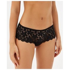 Innamore Трусы кружевные шорты со средней линией талии, размер 2(42), черный (nero)