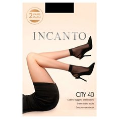 Капроновые носки Incanto City 40, 2 пары, размер UNI, nero
