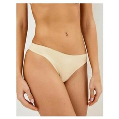 Luce del Sole Трусы стринги с заниженной линией талии, размер 5 (50), бежевый