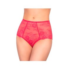 Innamore Трусы кружевные шорты высокой посадки, размер 1(40), rouge
