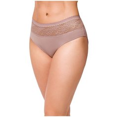 Alla Buone Трусы слипы средней посадки с кружевной вставкой, размер S(44), rosa