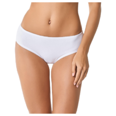 LUI et ELLE Трусы Charlotte слипы высокой посадки, размер 5 (XL), белый