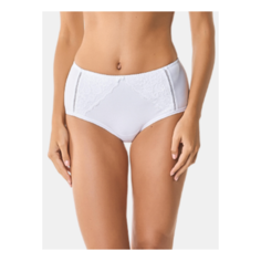 LUI et ELLE Трусы Charlotte слипы высокой посадки, размер 7 (XXXL), blanc