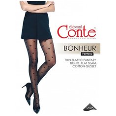 Колготки Conte Elegant Bonheur, 20 den, размер 2, nero (черный)