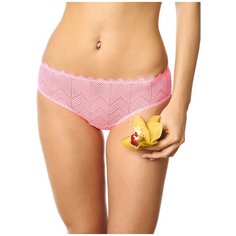 LUI et ELLE Трусы Carine слипы средней посадки, размер 2 (S), rose bonbon