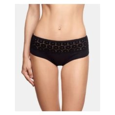 LUI et ELLE Трусы шорты с кружевной вставкой Alexandre, размер 6 (XXL), noir