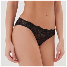 Innamore Трусы слипы кружевные Basic lace, размер 4(46), черный