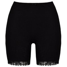 Alla Buone Трусы панталоны высокой посадки, размер 2XL(52), черный