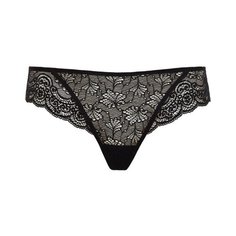 Lormar Трусы бразильяна Holly низкой посадки, размер 3, nero