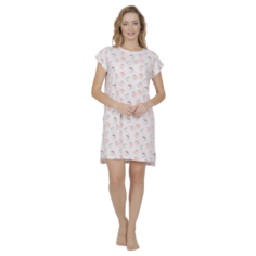 Сорочка Vienetta, размер XL, Кружки серый