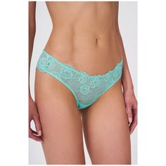 Innamore Трусы бразилиана низкой посадки кружевные basic lace, размер 3(44), бирюзовый