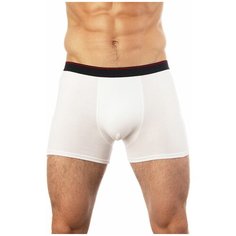 Uomo Fiero Трусы Боксеры Sport с профилированным гульфиком, классическая посадка, размер 54, белый