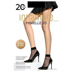 Капроновые носки Innamore Minielle 20, 2 пары, размер UNI, nero